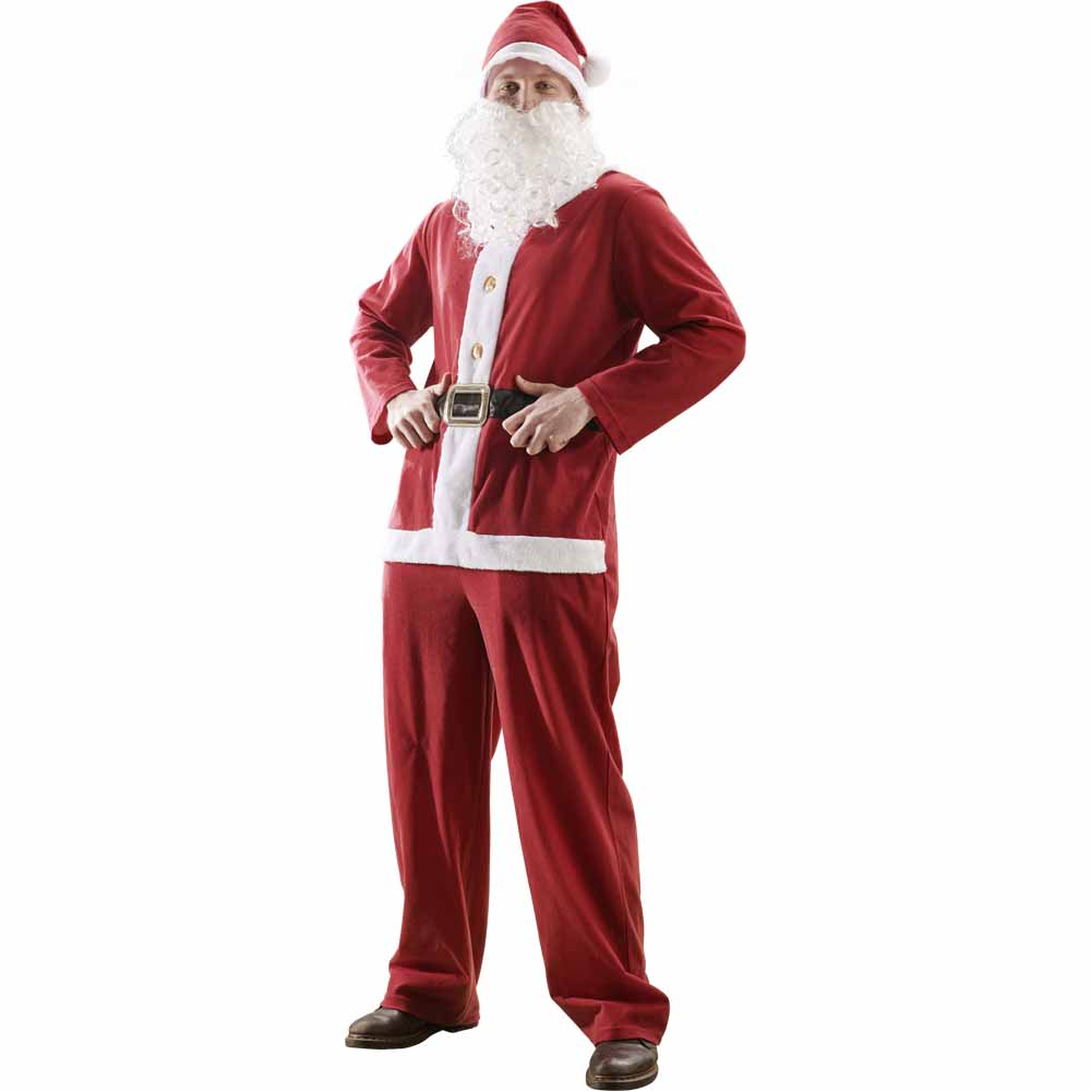 Wilko Mens Santa Costume Medium - Large Image