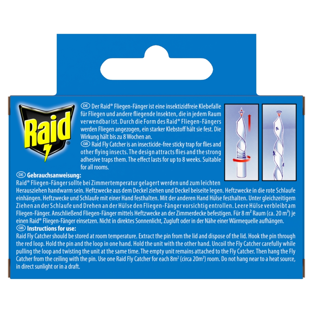 Raid Fly Stripes 4 Strips Wilko