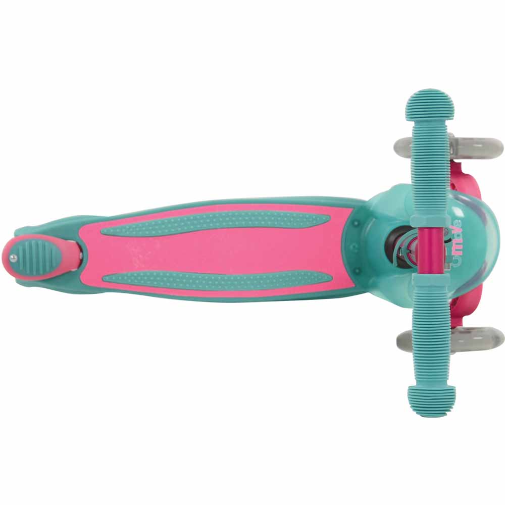 uMoVe Compact LED Scooter Pink and Teal Image 9