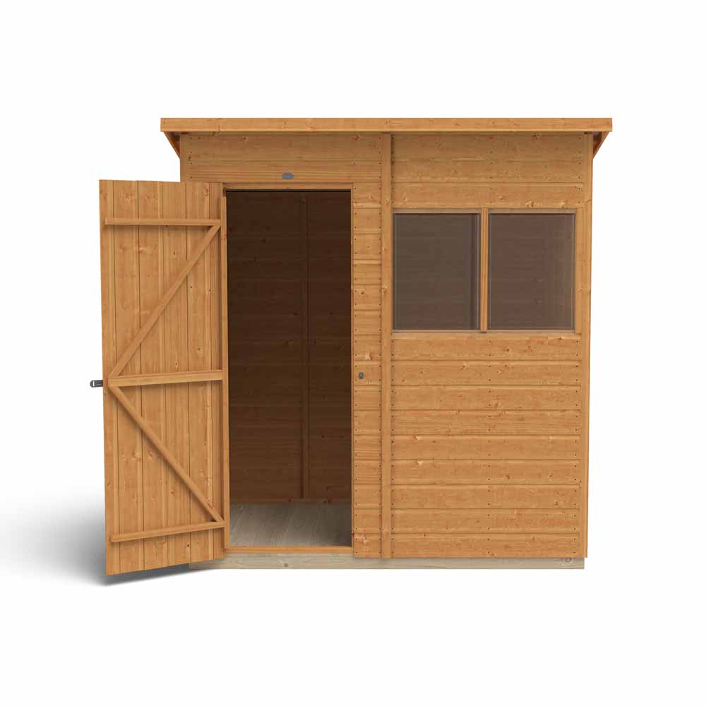 Forest Garden 6 x 4ft Shiplap Dip Treated Pent Shed Image 14