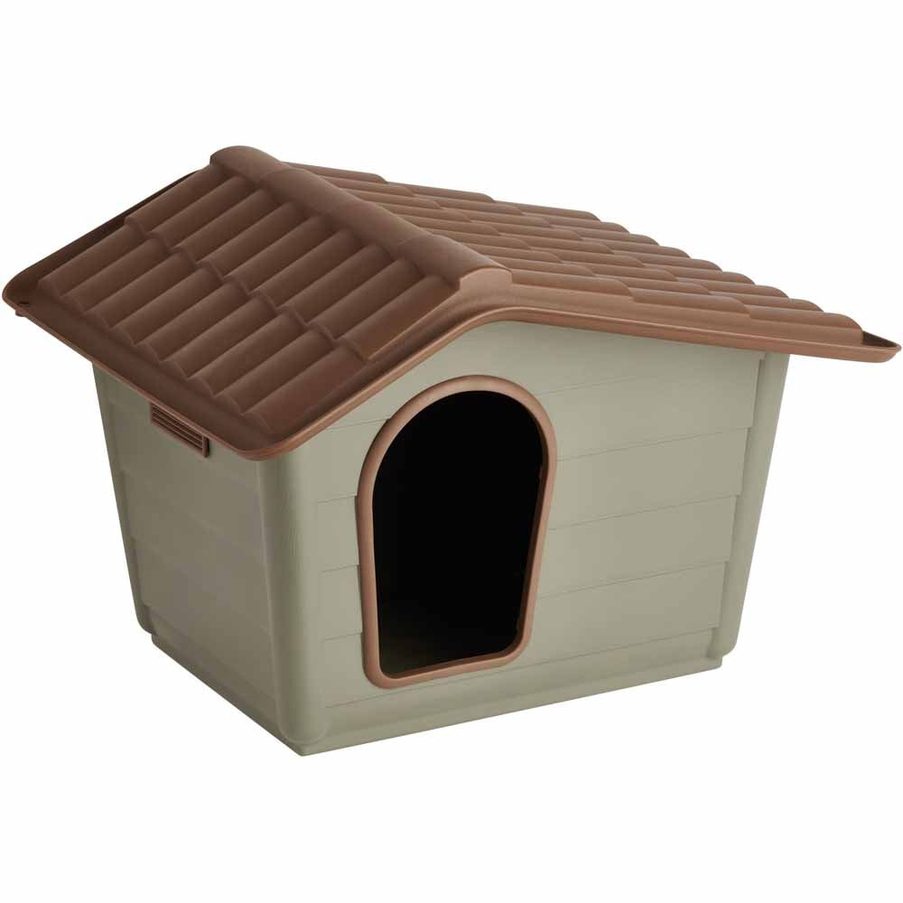 Rosewood Plastic Outdoor Dog House Image 1