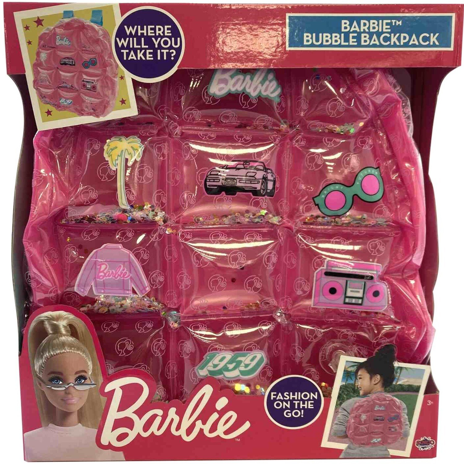 Barbie Bubble Backpack - Pink Image 1