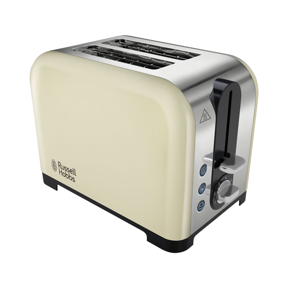 Russell Hobbs Cream 2 Slice Toaster Image 1