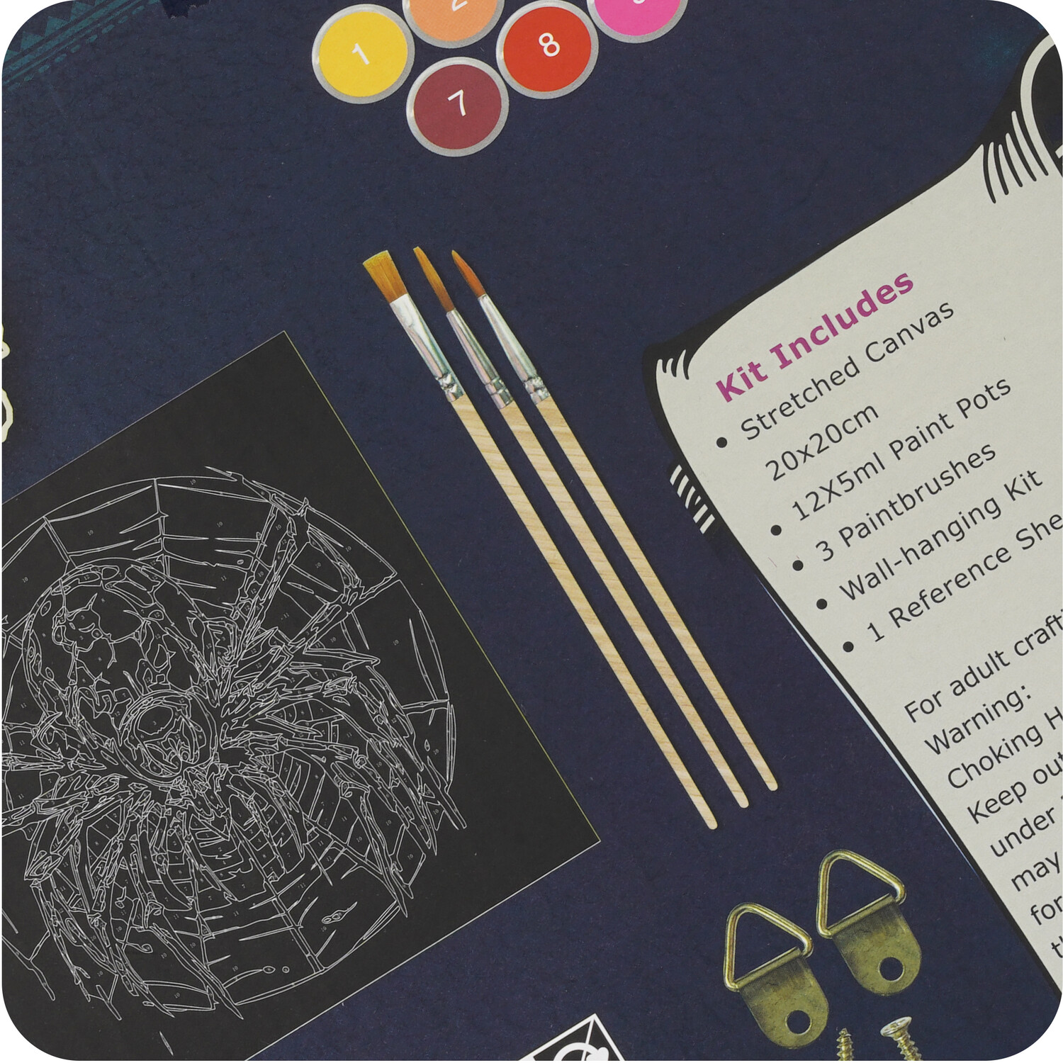 Halloween Spooky Paint By Numbers Kit Image 8