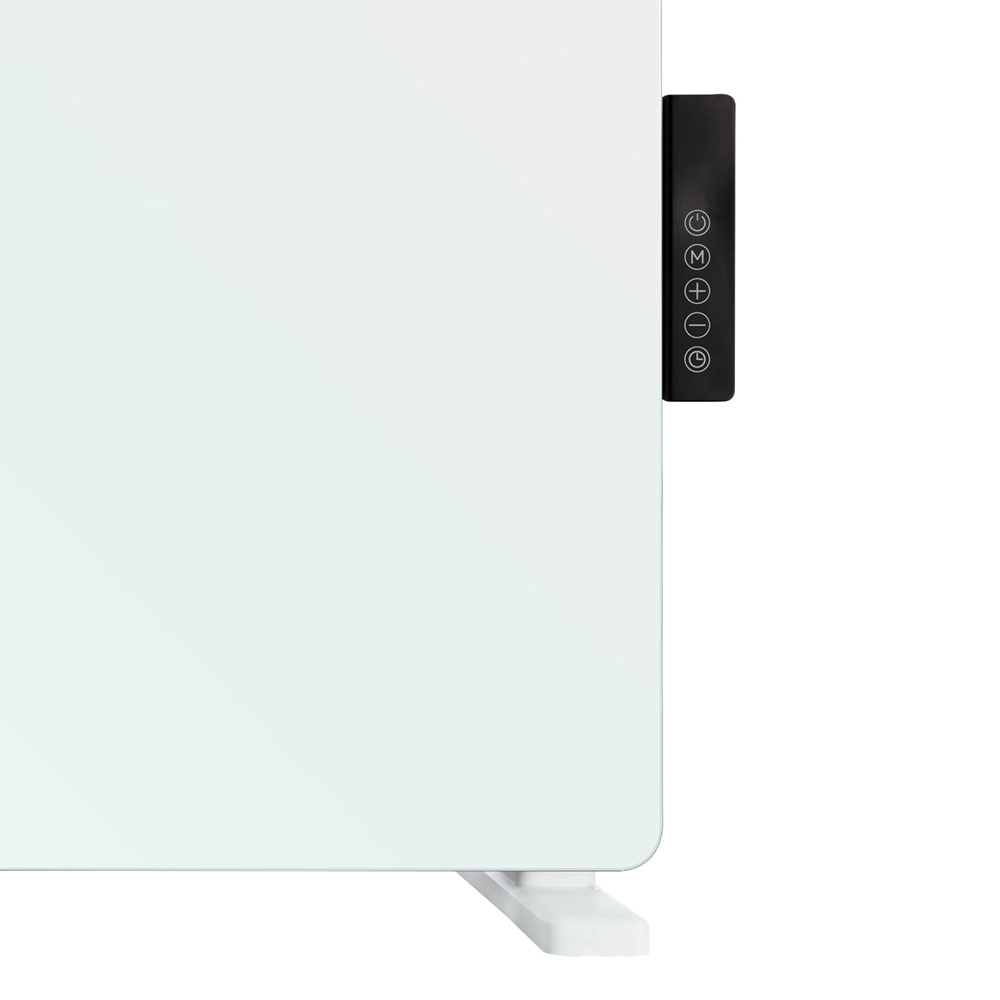 TCP White Glass Heater with Side Control Panel 2000W Image 3