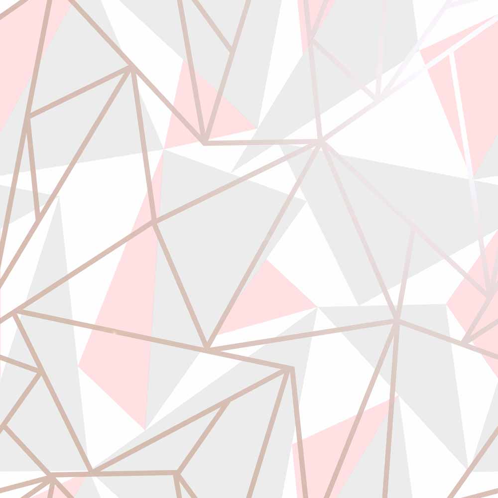 Holden Metallic Shard Pink Wallpaper | Wilko