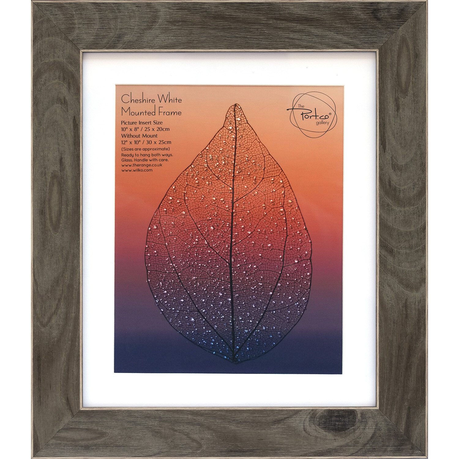 Cheshire White Mounted Frame - Brown / 10 x 8in Image 1