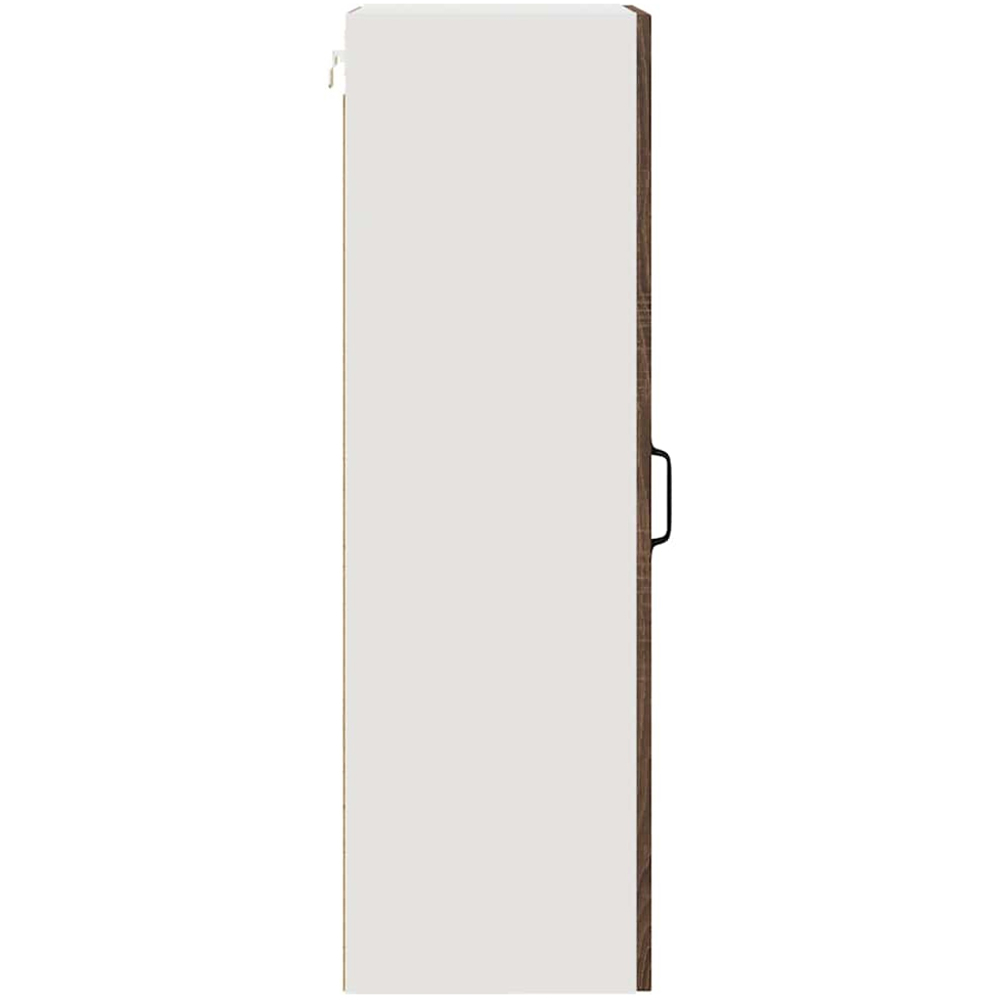 vidaXL Single Glass Door Brown Oak Kitchen Wall Cabinet Image 6