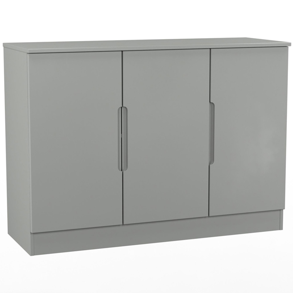 Crowndale Milan 3 Door Dusk Grey Sideboard Ready Assembled Image 8