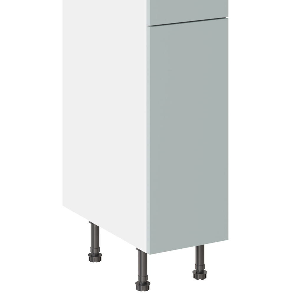 Kitchen Kit Slab Supermatt Aquamarine Larder Cabinet Flatpack 300mm Image 3