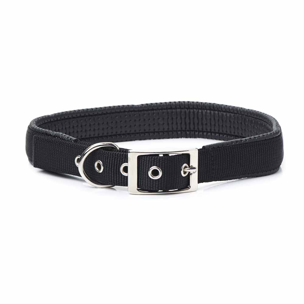 Wilko Dog Collar Soft Black Extra Large Image