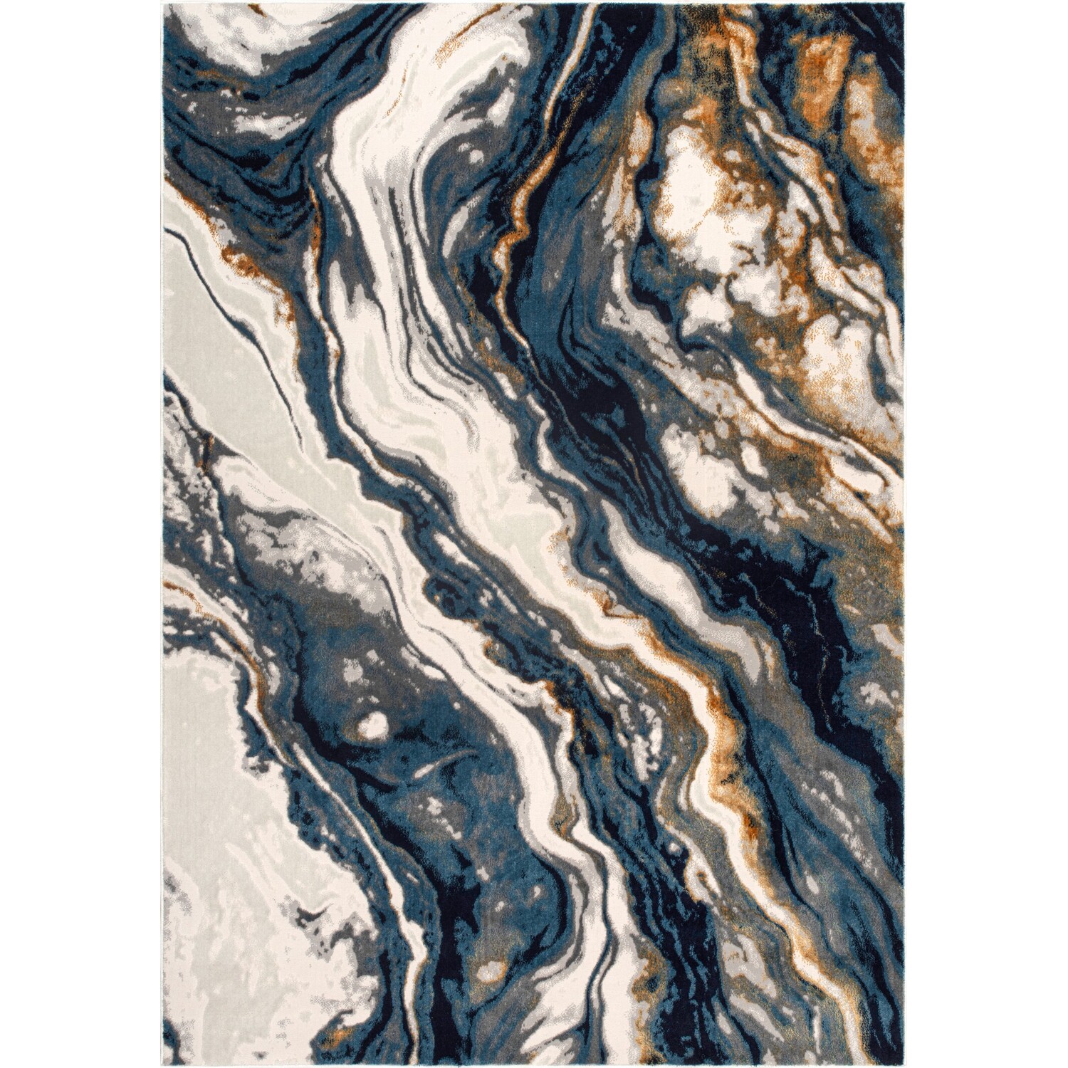 Elegance Agate Rug Blue 160cm Image 1