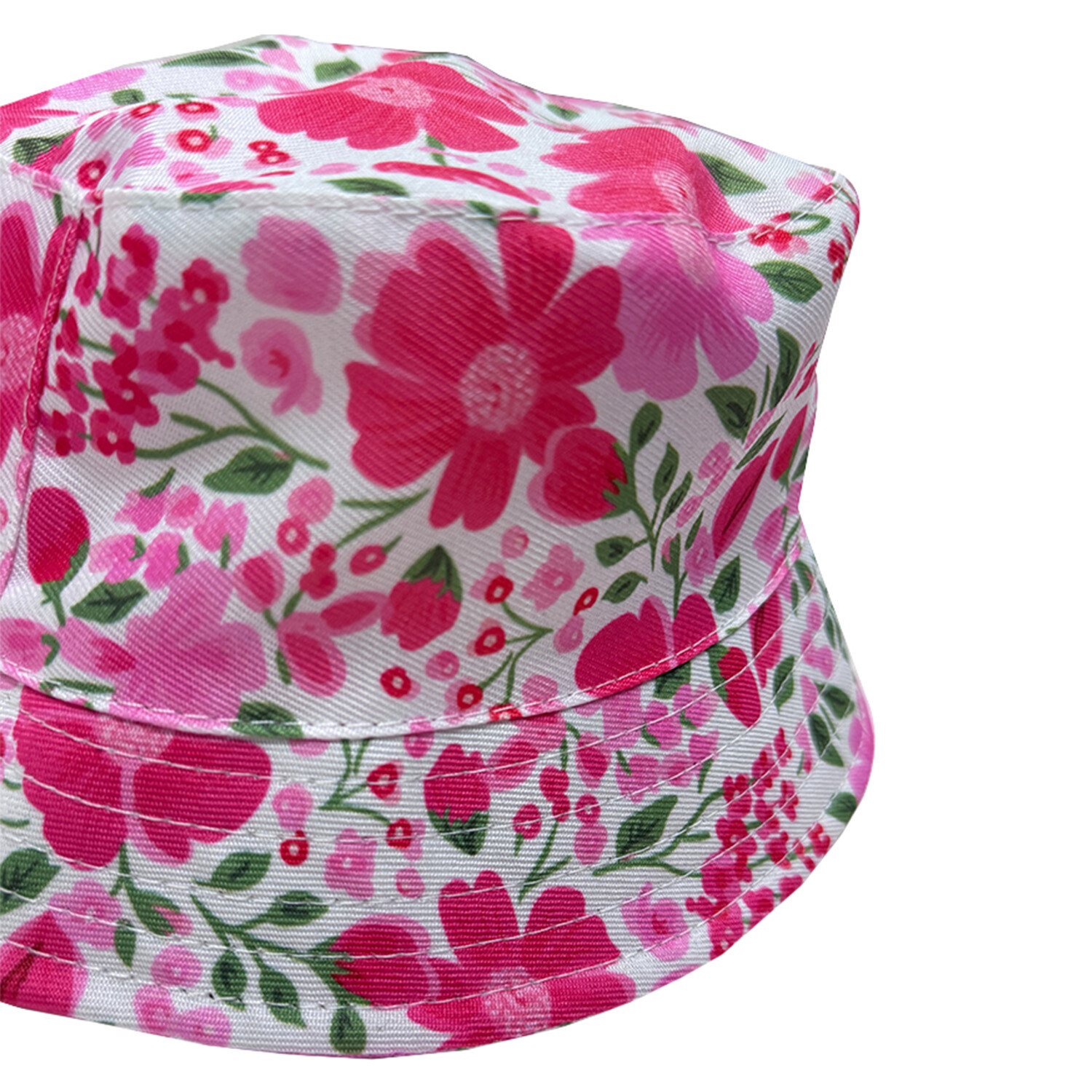 Girls Woven Bucket Hat with Sunglasses Pink Image 4