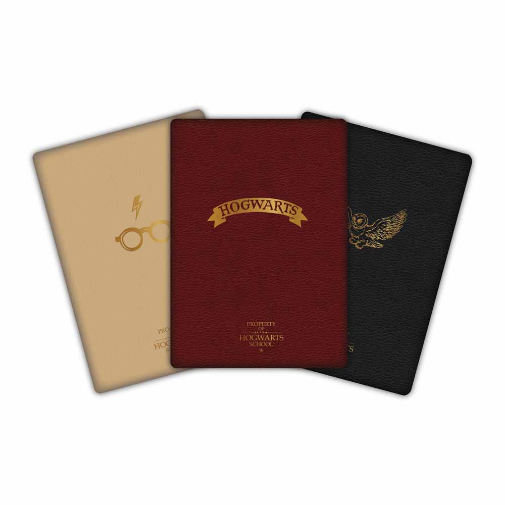 Harry Potter A6 Notebook 3 pack Wilko