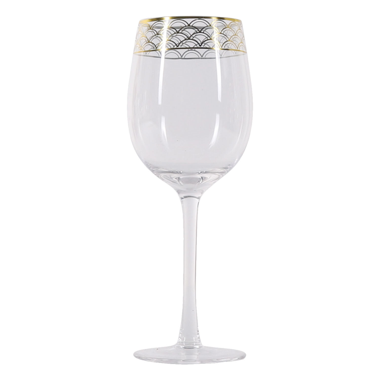 Set of 4 Nouveau Wine Glasses Image
