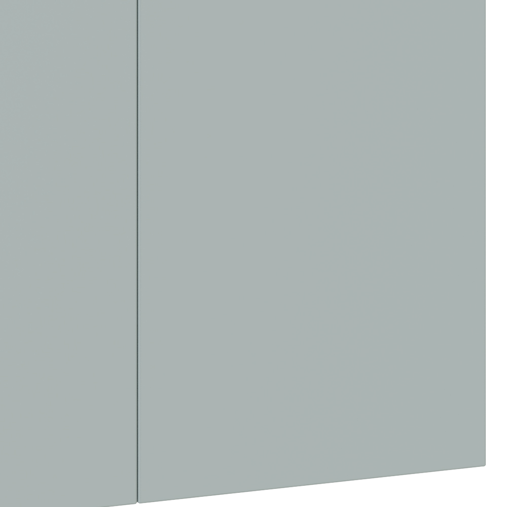 Kitchen Kit Slab Supermatt Aquamarine Wall Kitchen Cabinet Flatpack 900mm Image 3