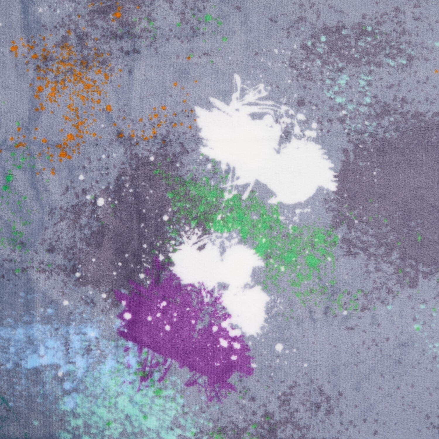 Graffiti Printed Fleece Throw Grey Image 3