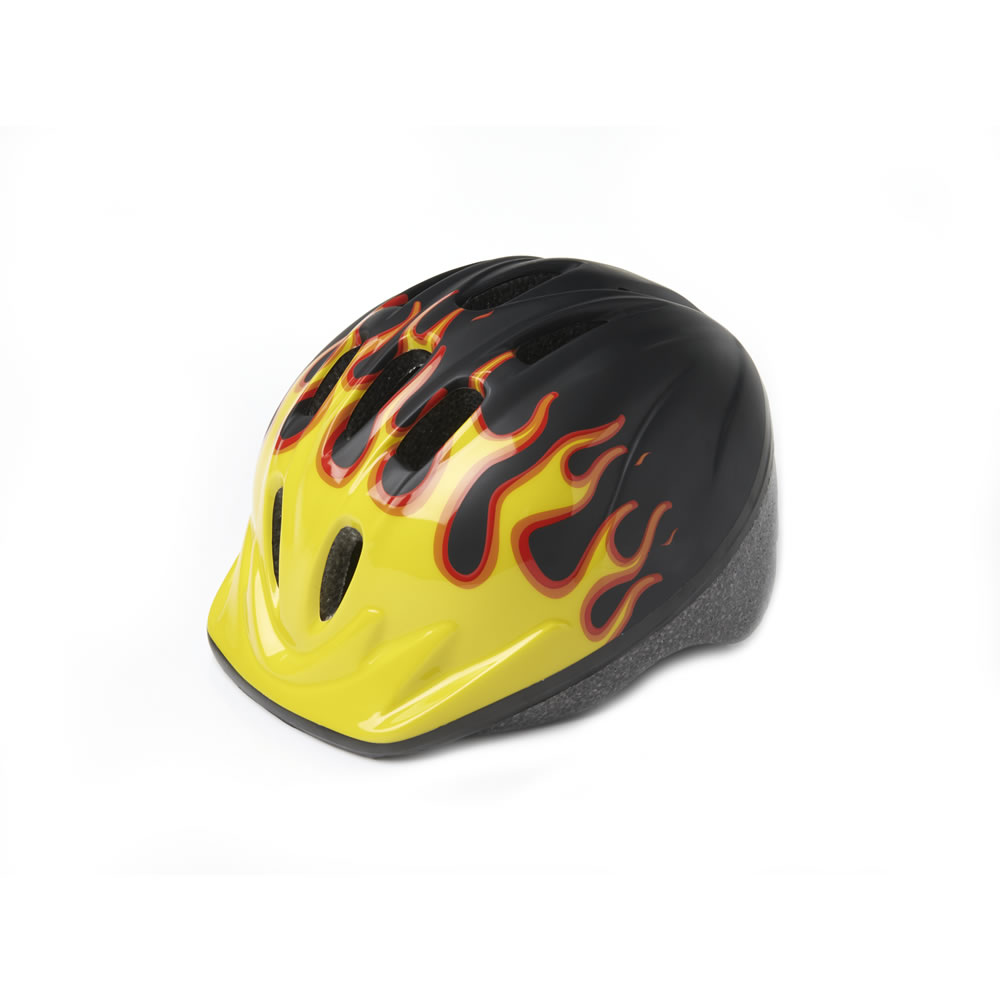 Wilko Junior Flame Cycle Helmet 48-52cm Image