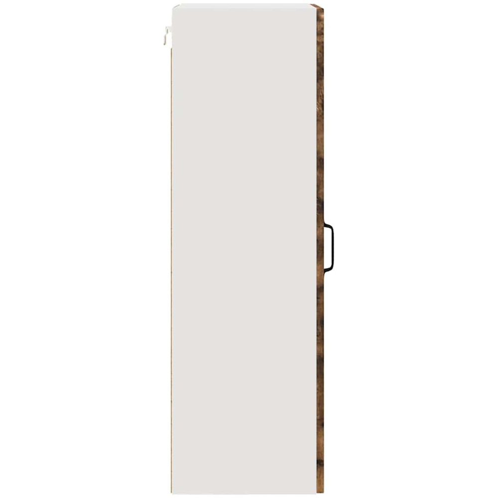 vidaXL Single Glass Door Smoked Oak Kitchen Wall Cabinet Image 6