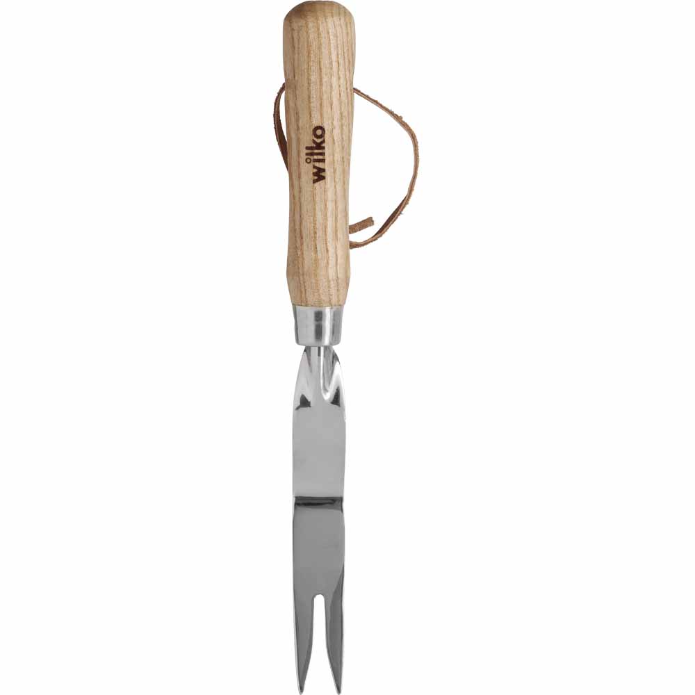 Wilko Wood Handle Stainless Steel Daisy Grubber Image 1