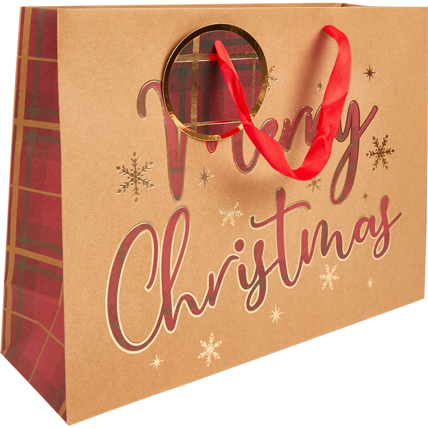 Tartan Merry Christmas Giftbag Image 4