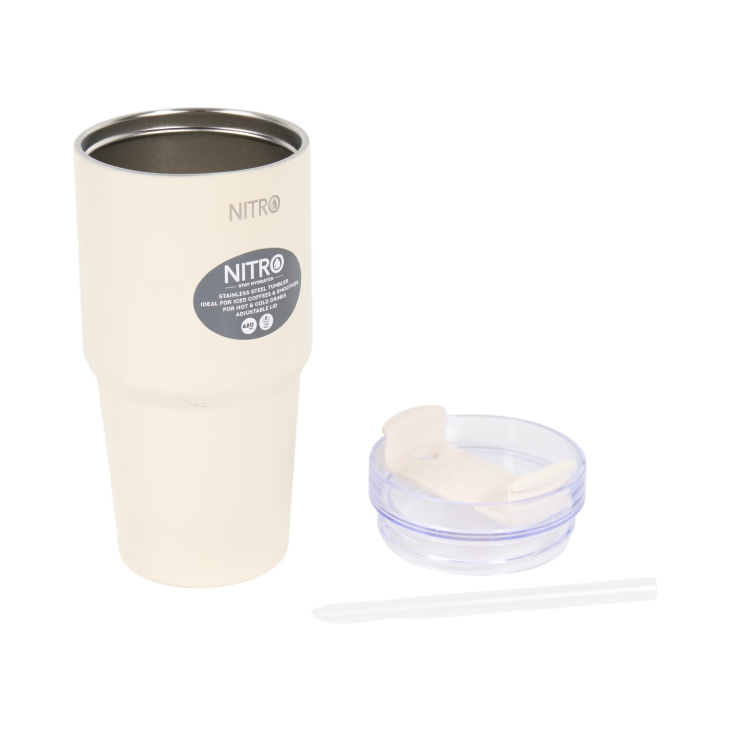 Nitro Stainless Steel Vacuum Tumbler with Straw Image 4