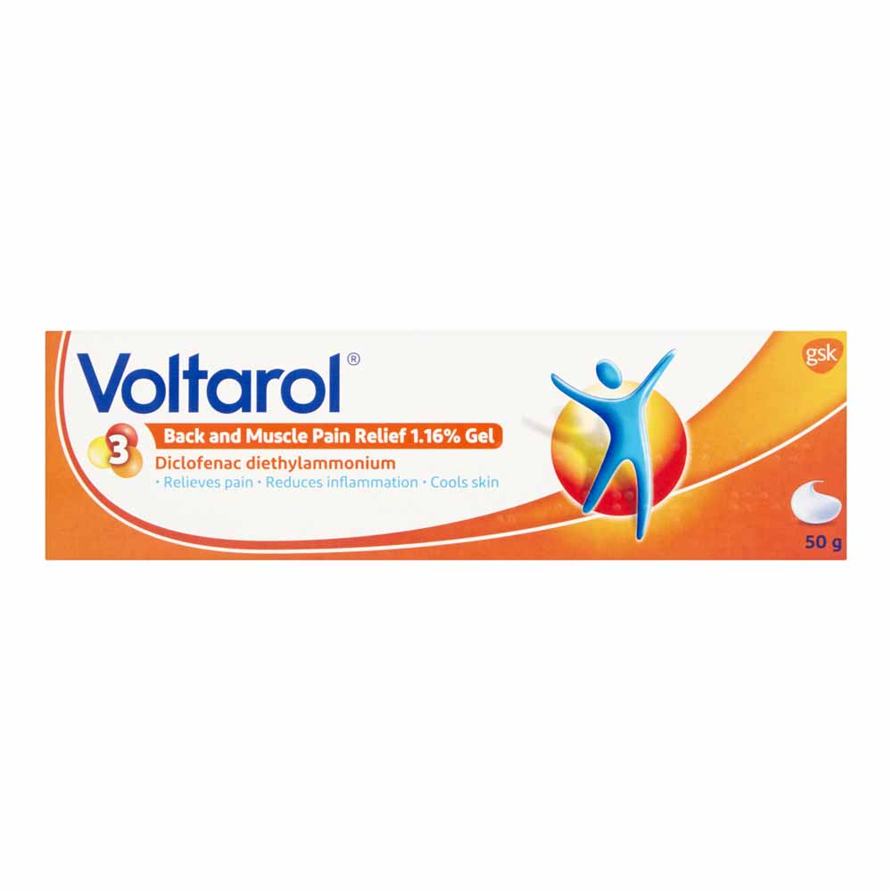 Voltarol Back and Muscle Pain Relief Gel 50g Image 2