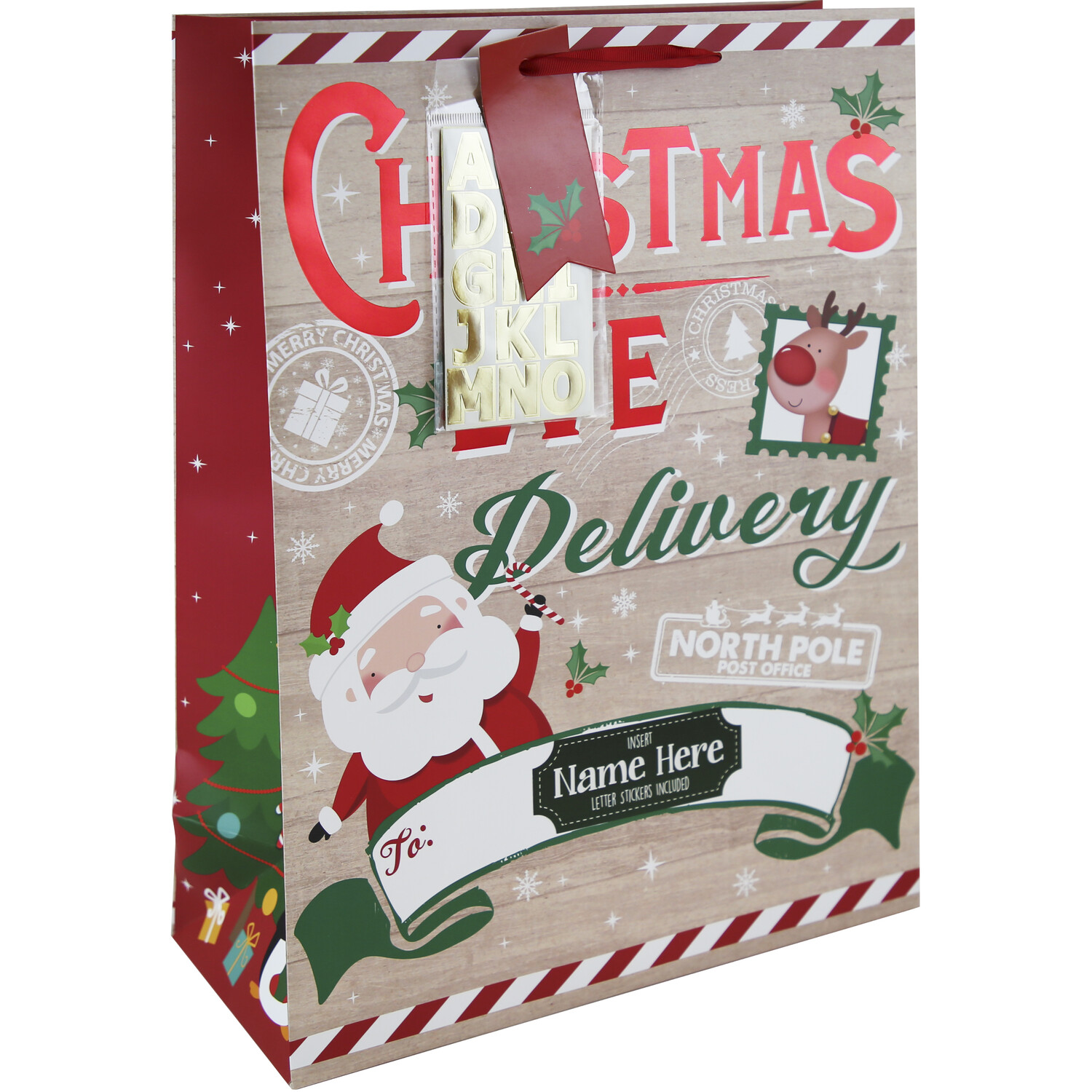 Personalised Xmas Eve Delivery Bag Image 1