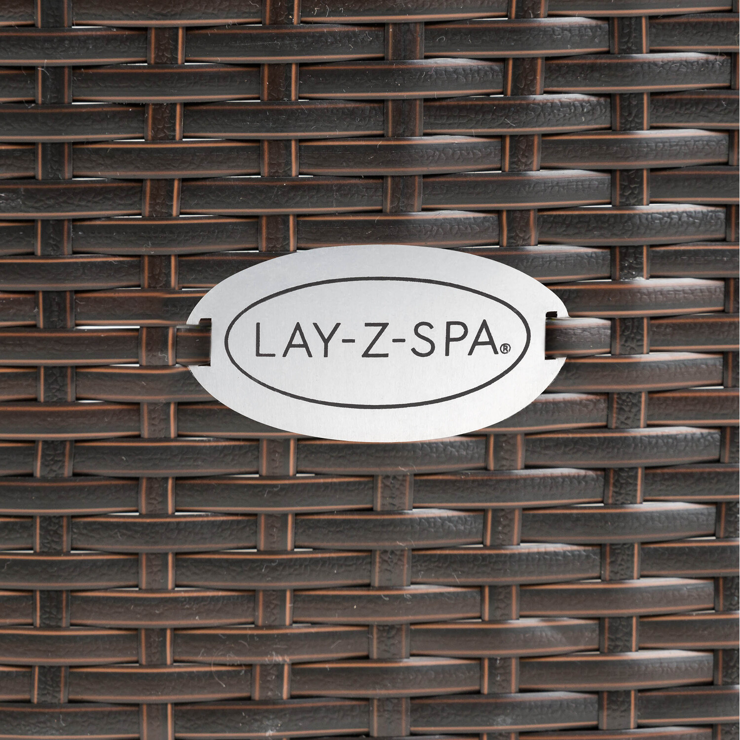 Lay-Z-Spa Square Rattan Spa Surround - Brown Image 4