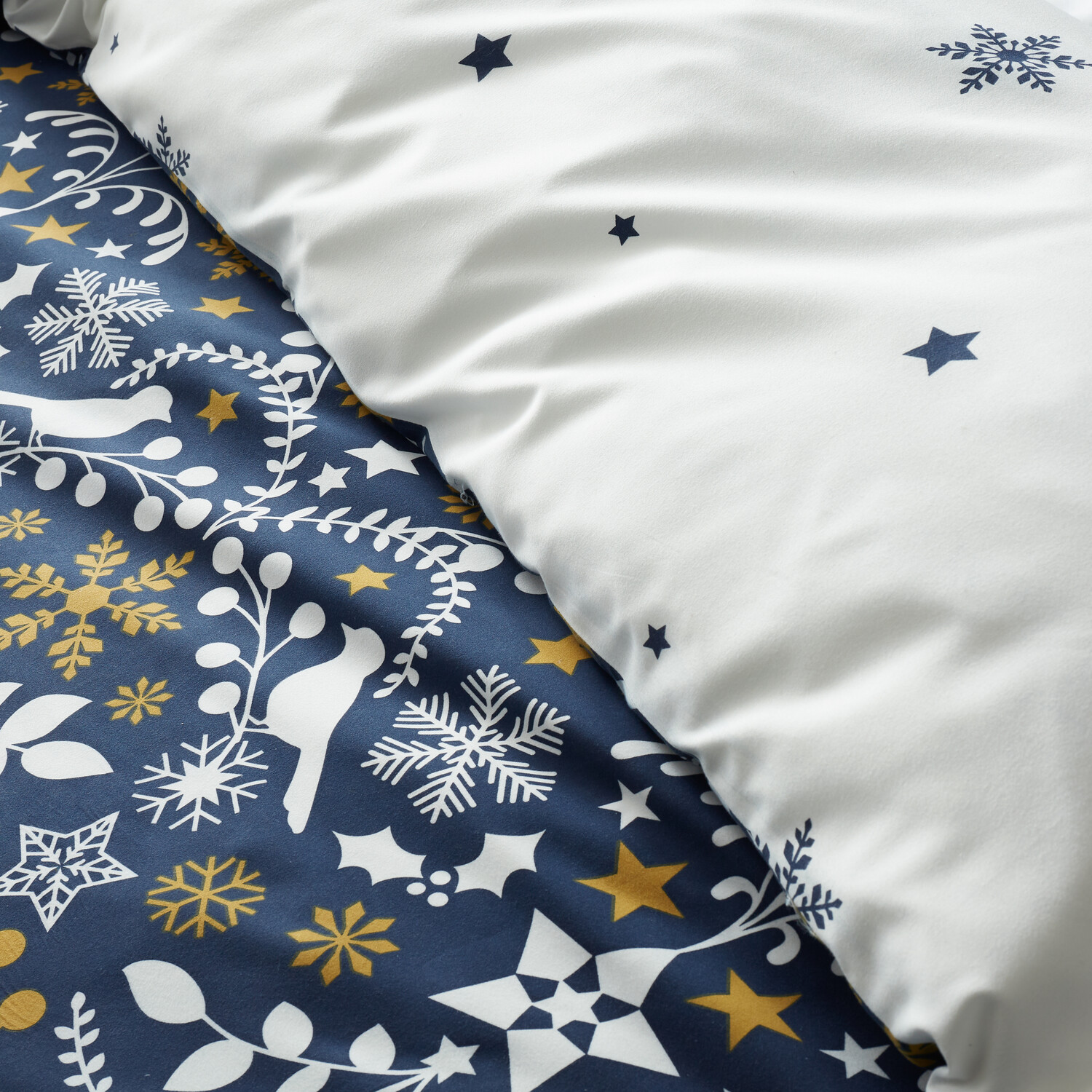 Nordic Christmas Duvet Set - Navy / Double Image 4