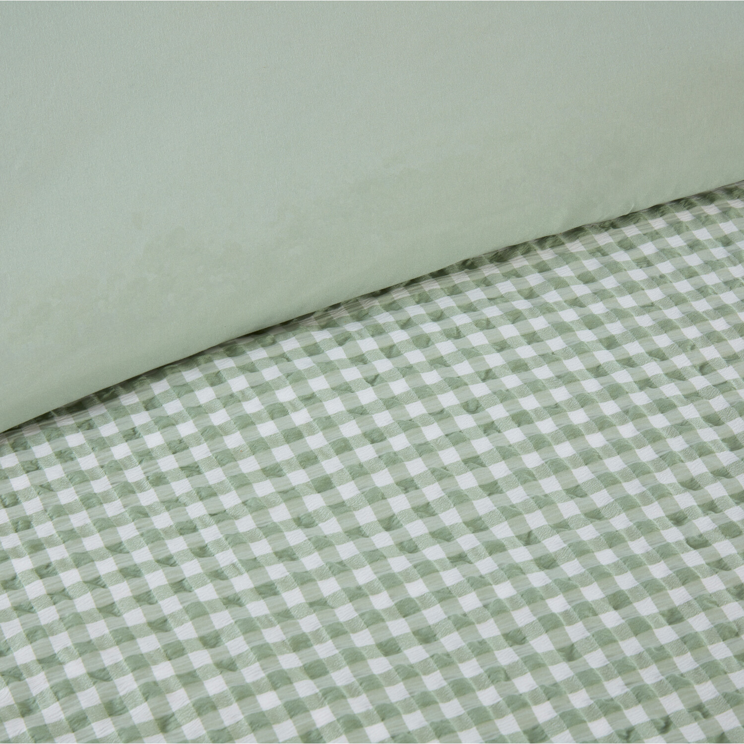 Josette Frill Duvet Set Green Single Image 4