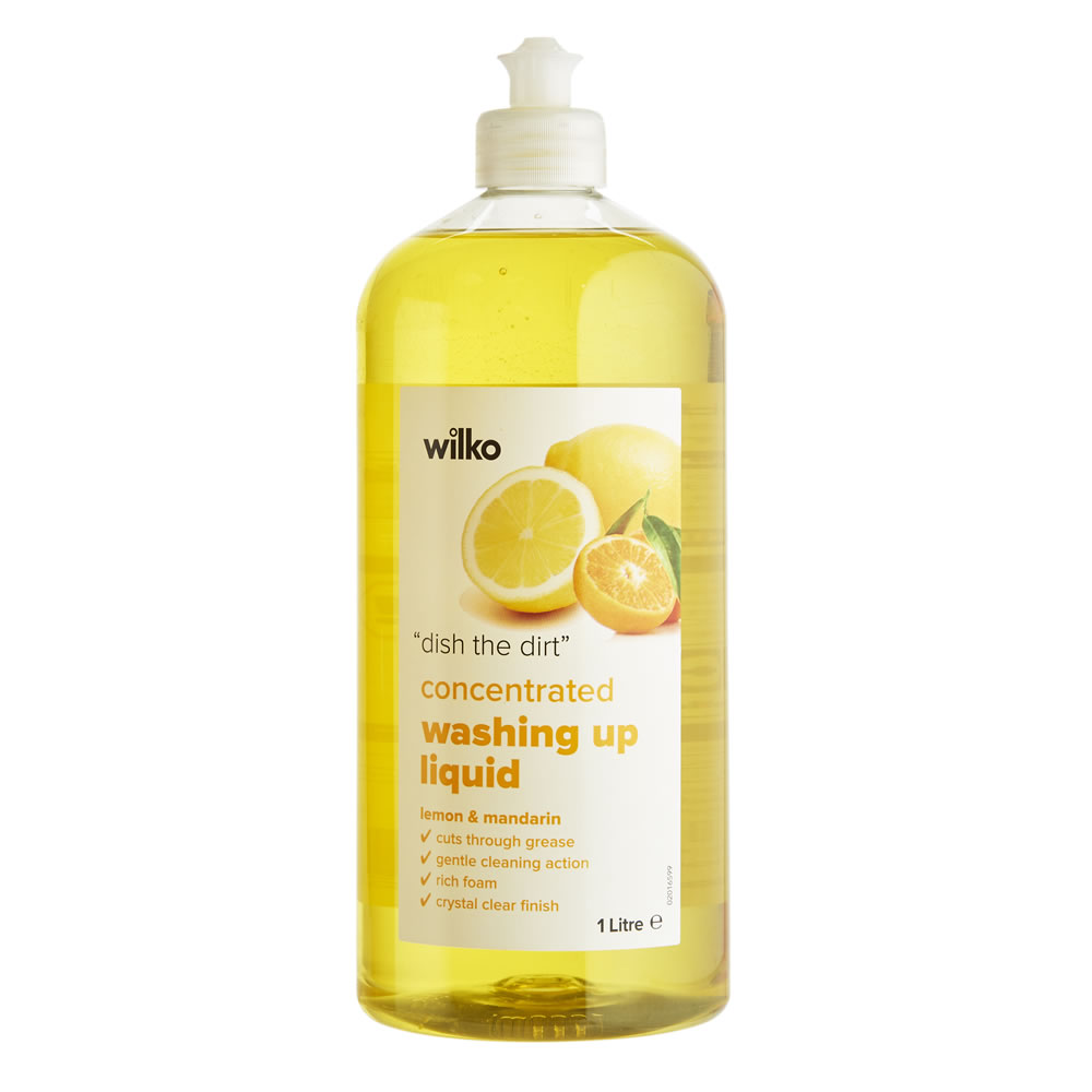 Wilko Lemon and Mandarin Washing Up Liquid 1L Image