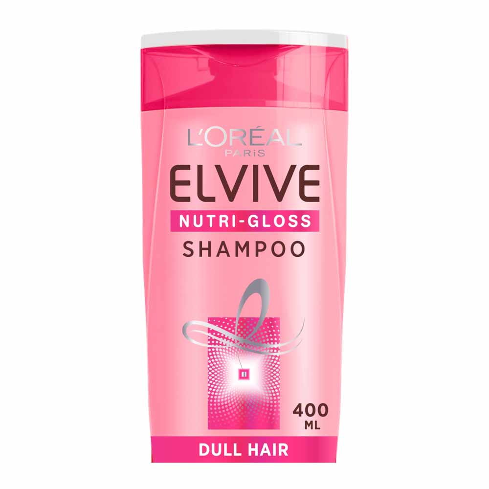 L’Oréal Paris Elvive Nutri Gloss Shine Shampoo for Dull Hair 400ml Image 1