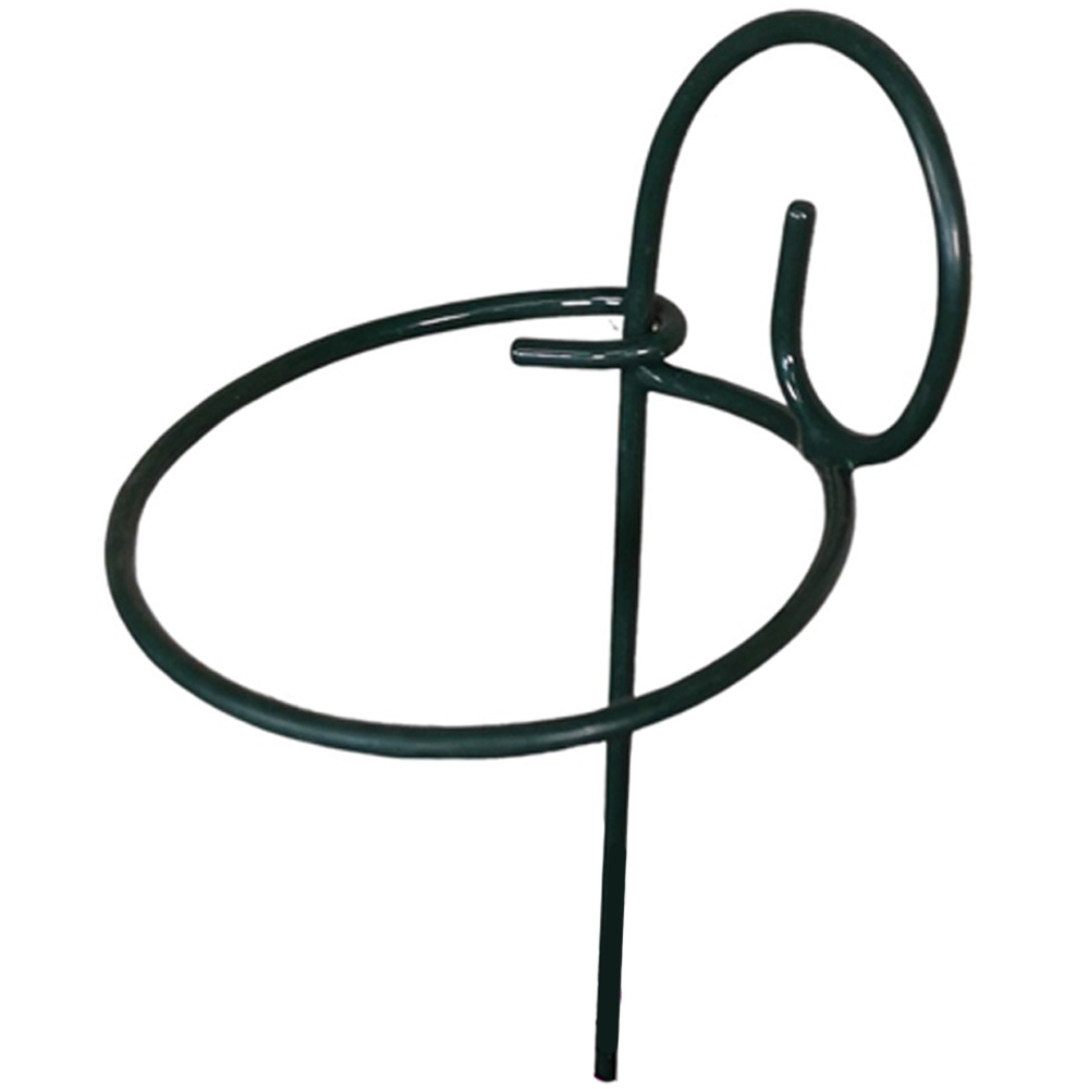 Samuel Alexander Tom Chambers Urban Black Metal Herbaceous Plant Support Ring 12 x 38cm 6 Pack Image 1