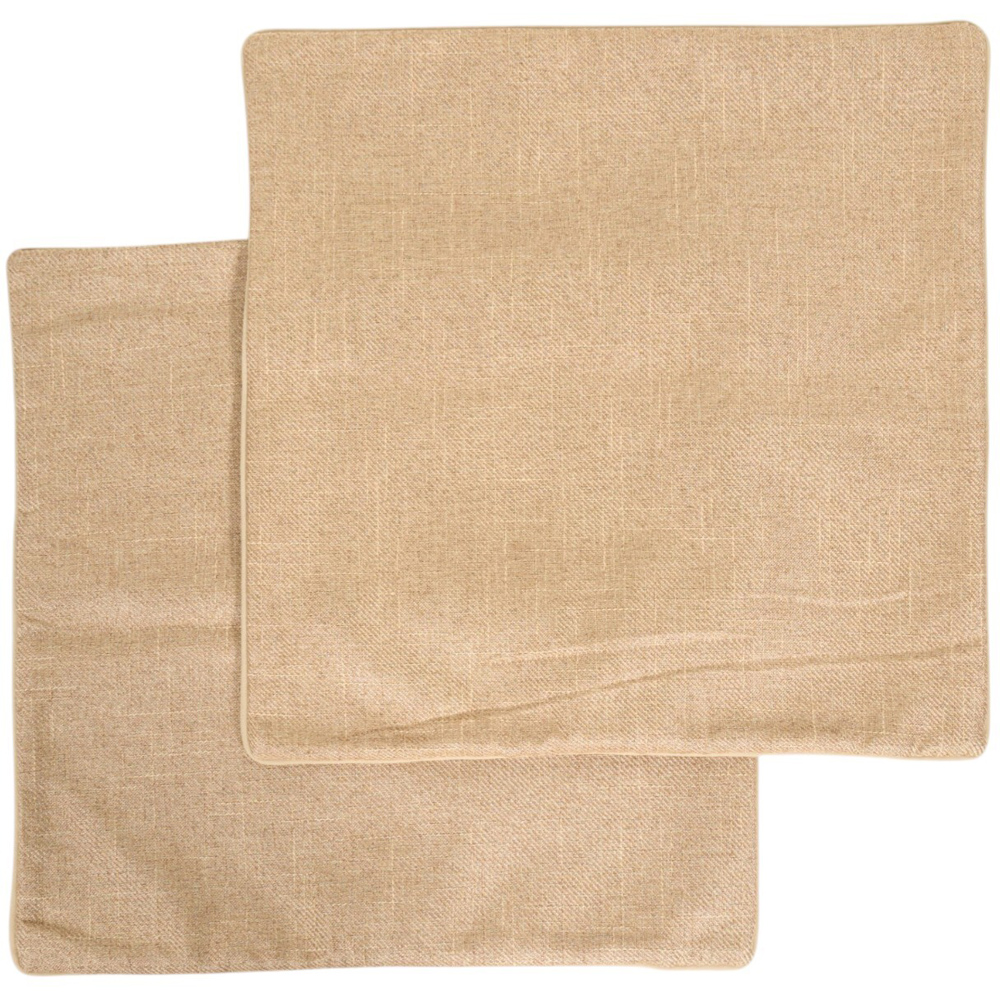 Pack of 2 Highgrove Cushion Covers Latte Image 3