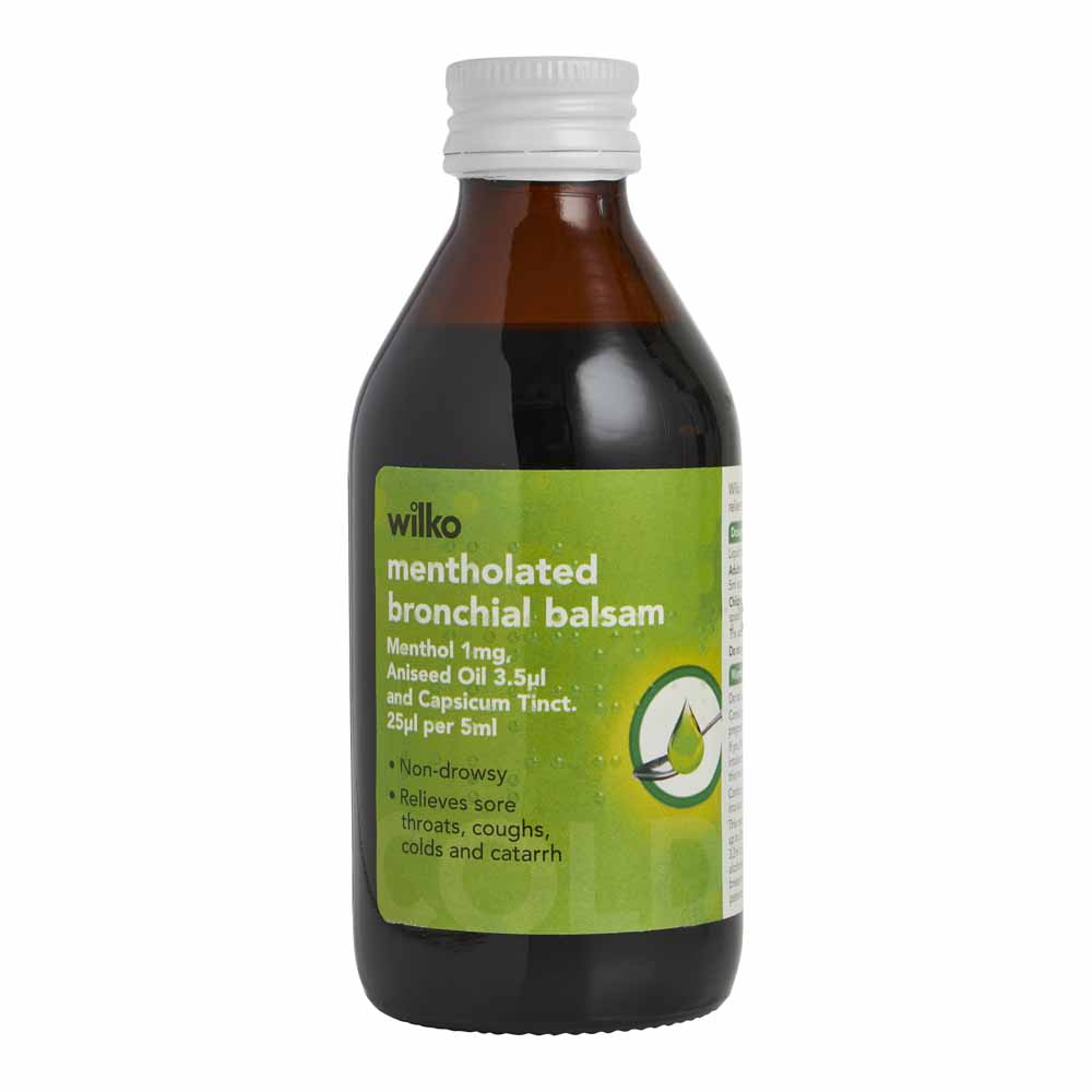 Wilko Mentholated Bronchial Balsam 200ml Image 1