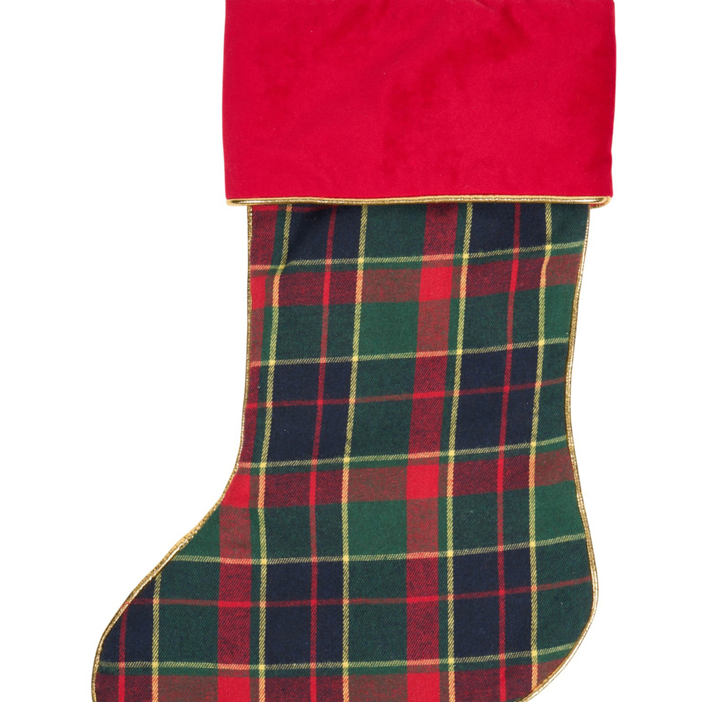 Tartan Red Stocking Image 3