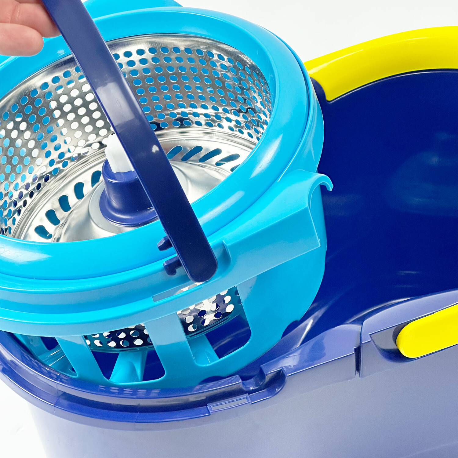 Flash Spin Mop and Bucket Blue Image 4