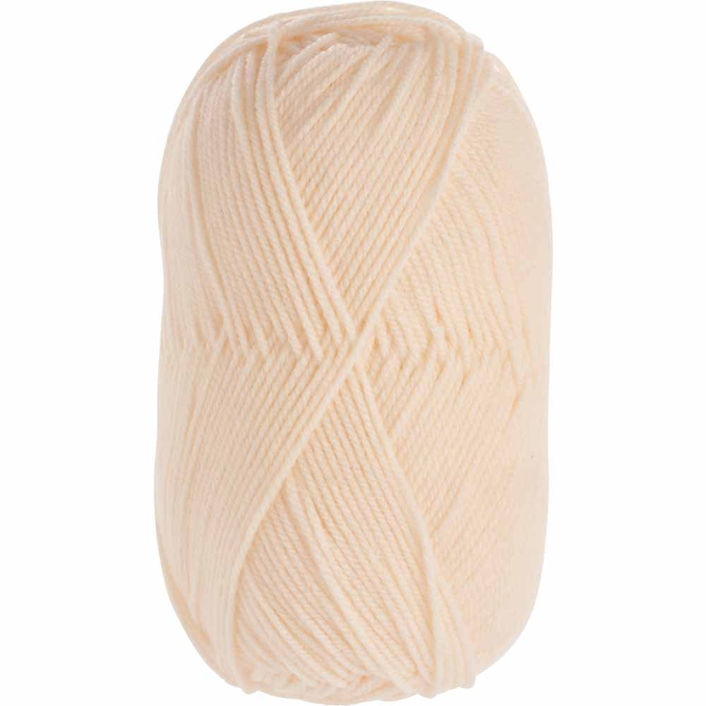 Wilko Cream Aran Yarn 200g Image 1