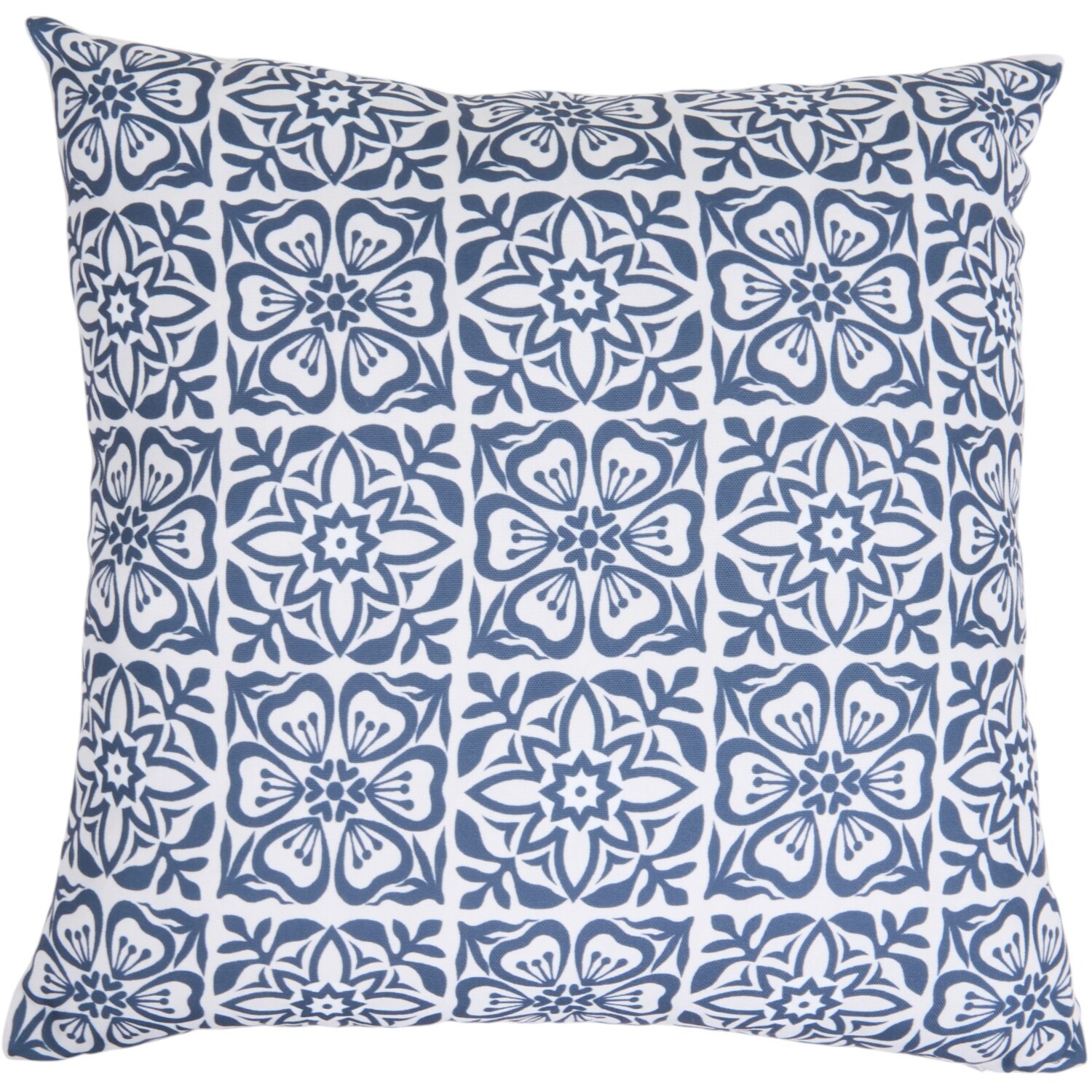 Outdoor Moroccan Cushion Denim Image 1