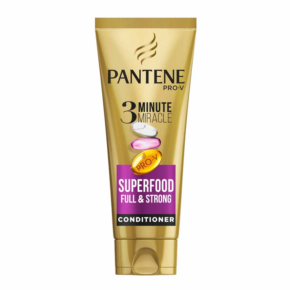 Pantene 3 Minute Miracle Superfood Conditioner 200ml Image 1
