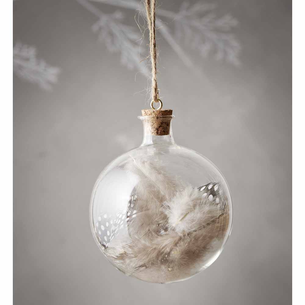 Wilko Midwinter Encapsulated Feather Tree Bauble Image 2