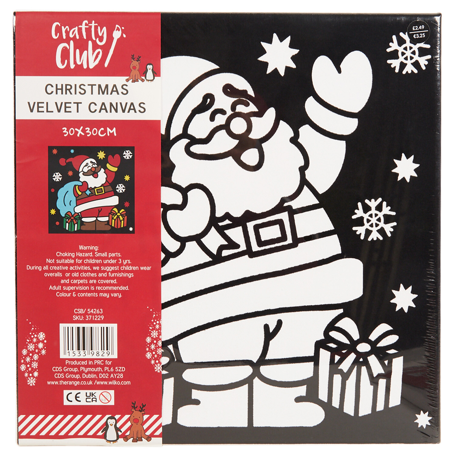 Christmas Canvas Velvet - Black Image 2