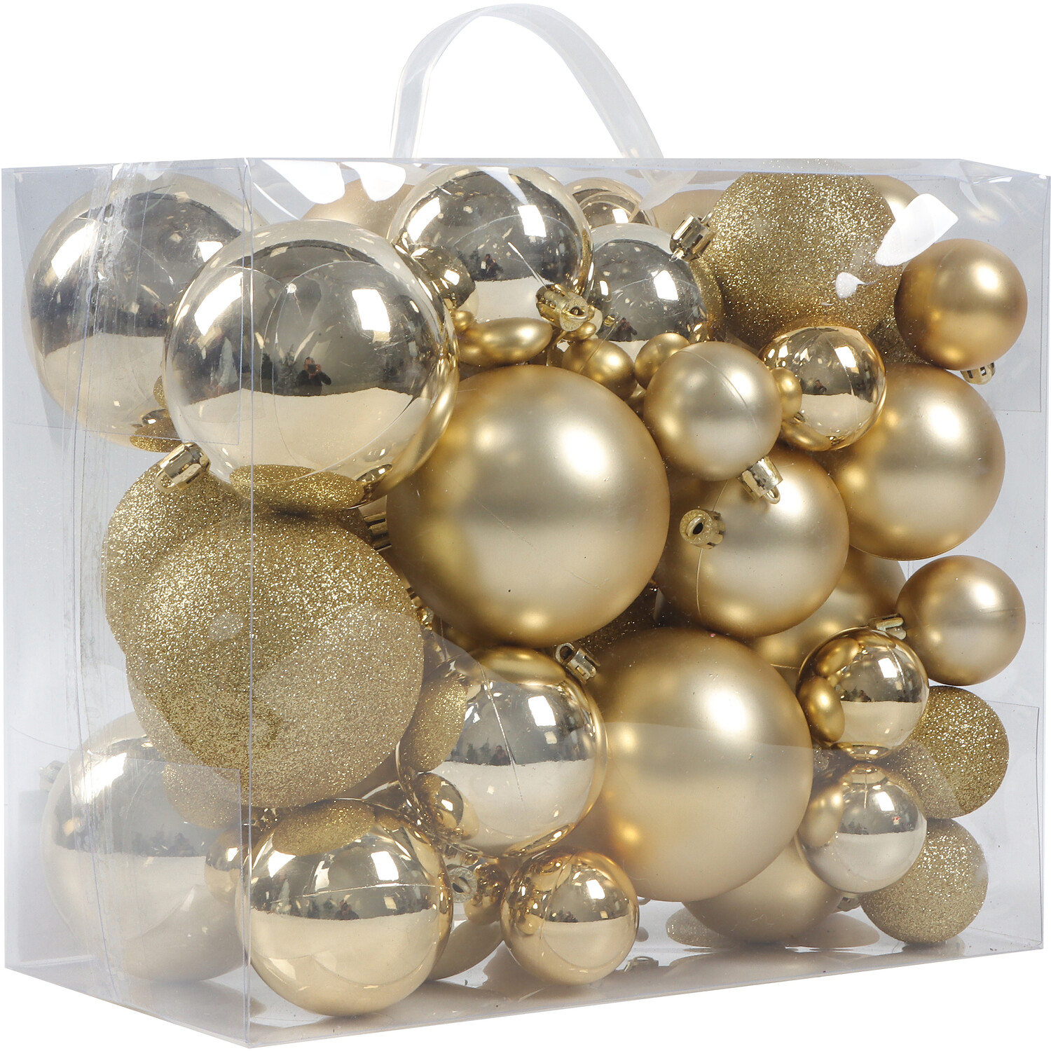 Pack of 50 Blushing Ballroom Baubles Gold Image 2