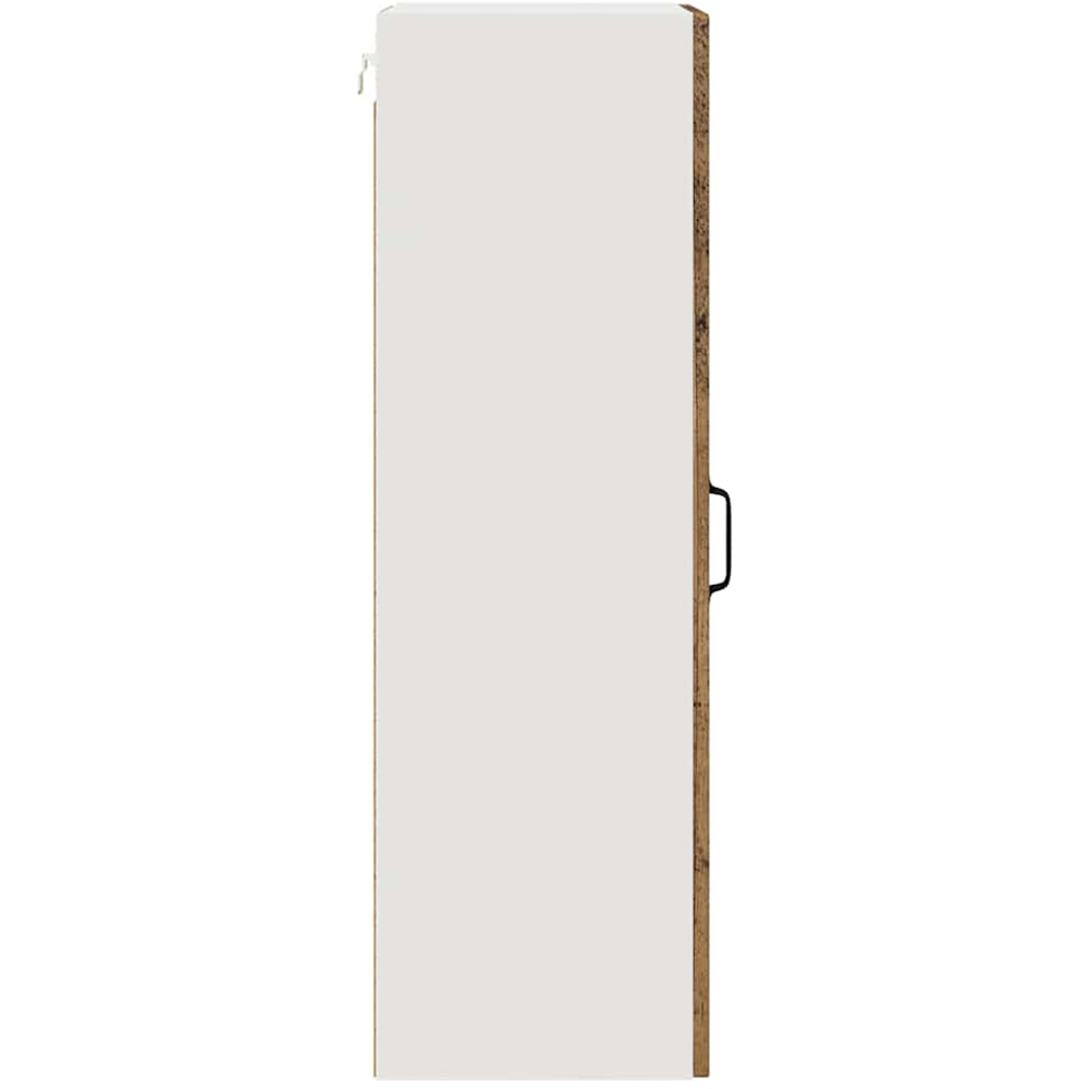 vidaXL Single Glass Door Old Wood Kitchen Wall Cabinet Image 6