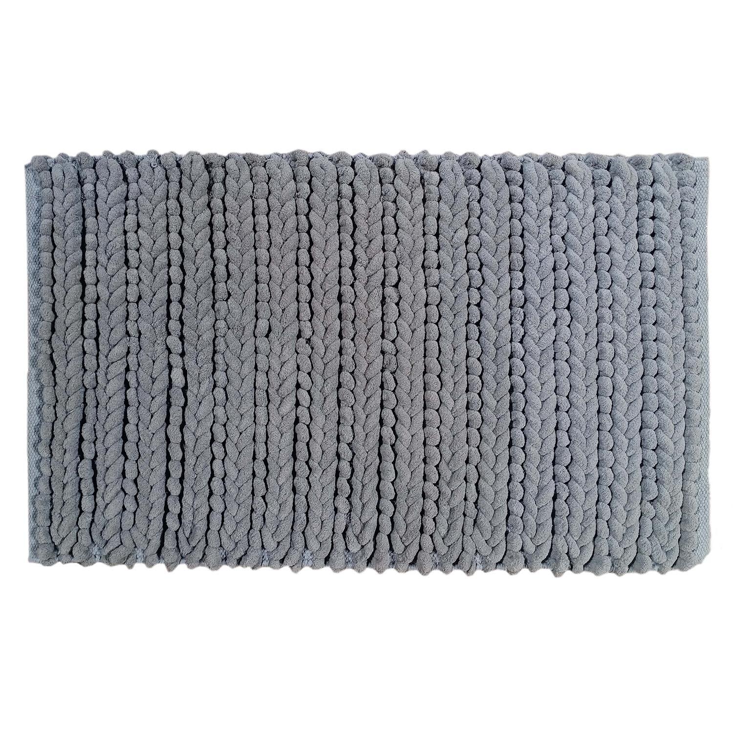 Knit Bath Mat - Slate Blue Image