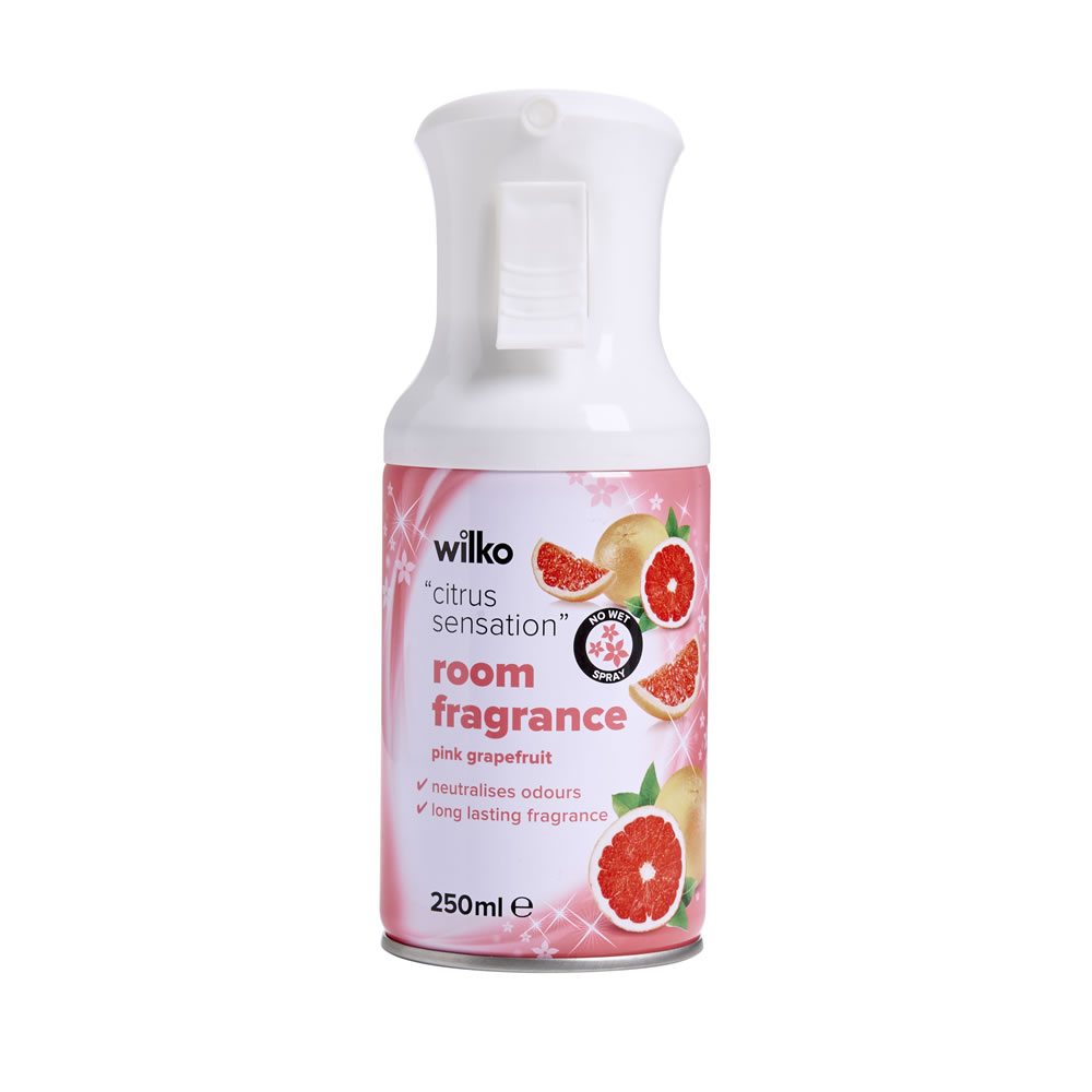Wilko Pink Grapefruit Citrus Sensation Room Fragrance 250ml Image 1