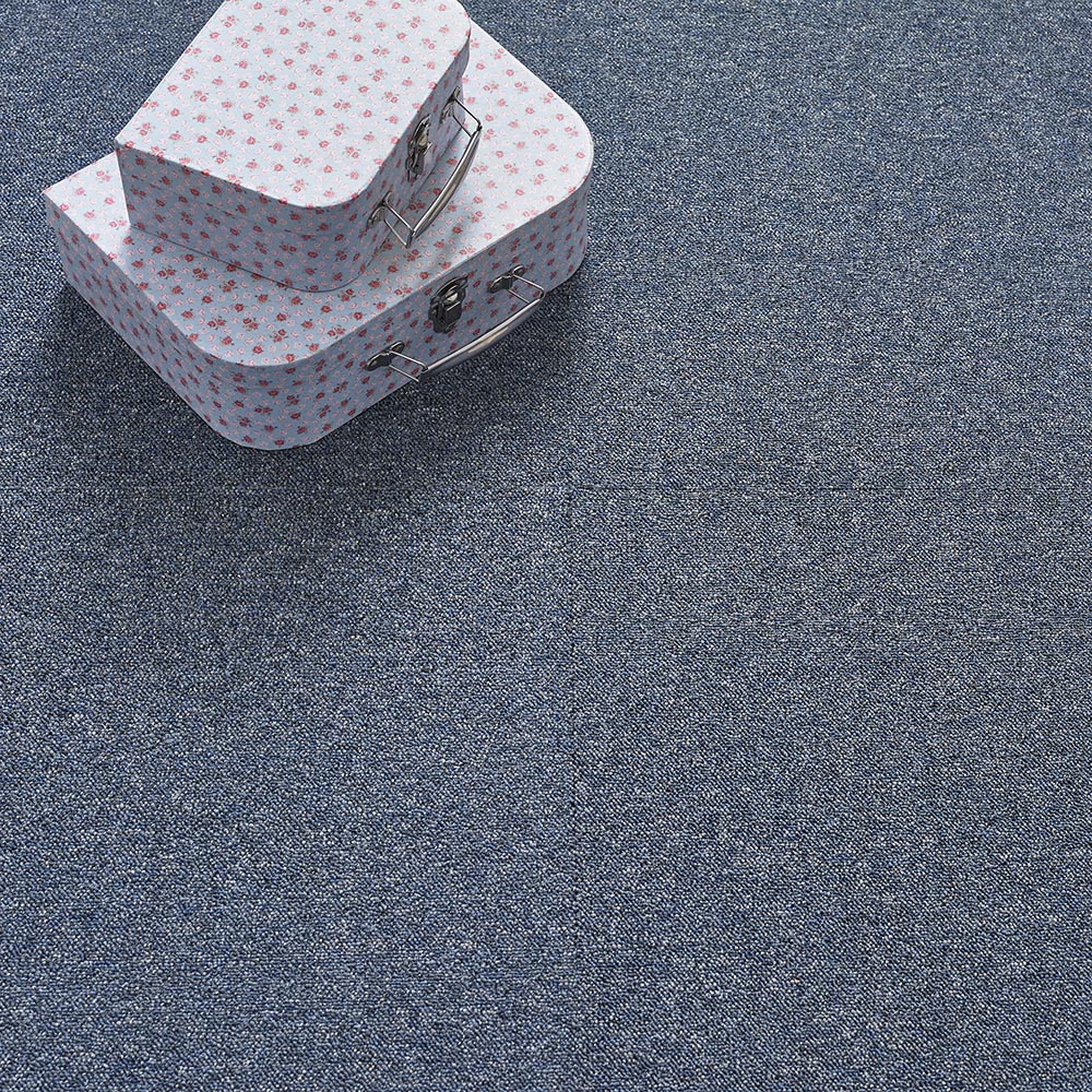Krauss Navy Value Carpet Floor Tile 20 Pack Image 1