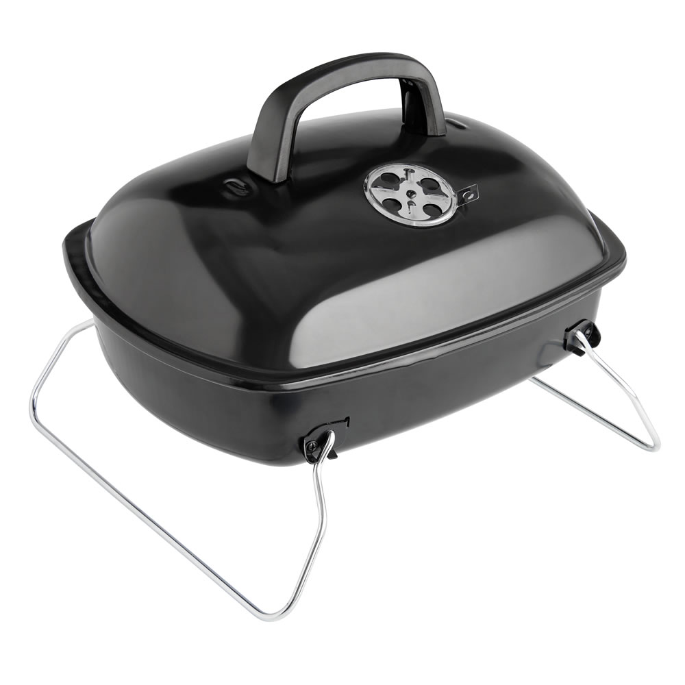 Wilko Portable Camping Grill With Black Lid Wilko
