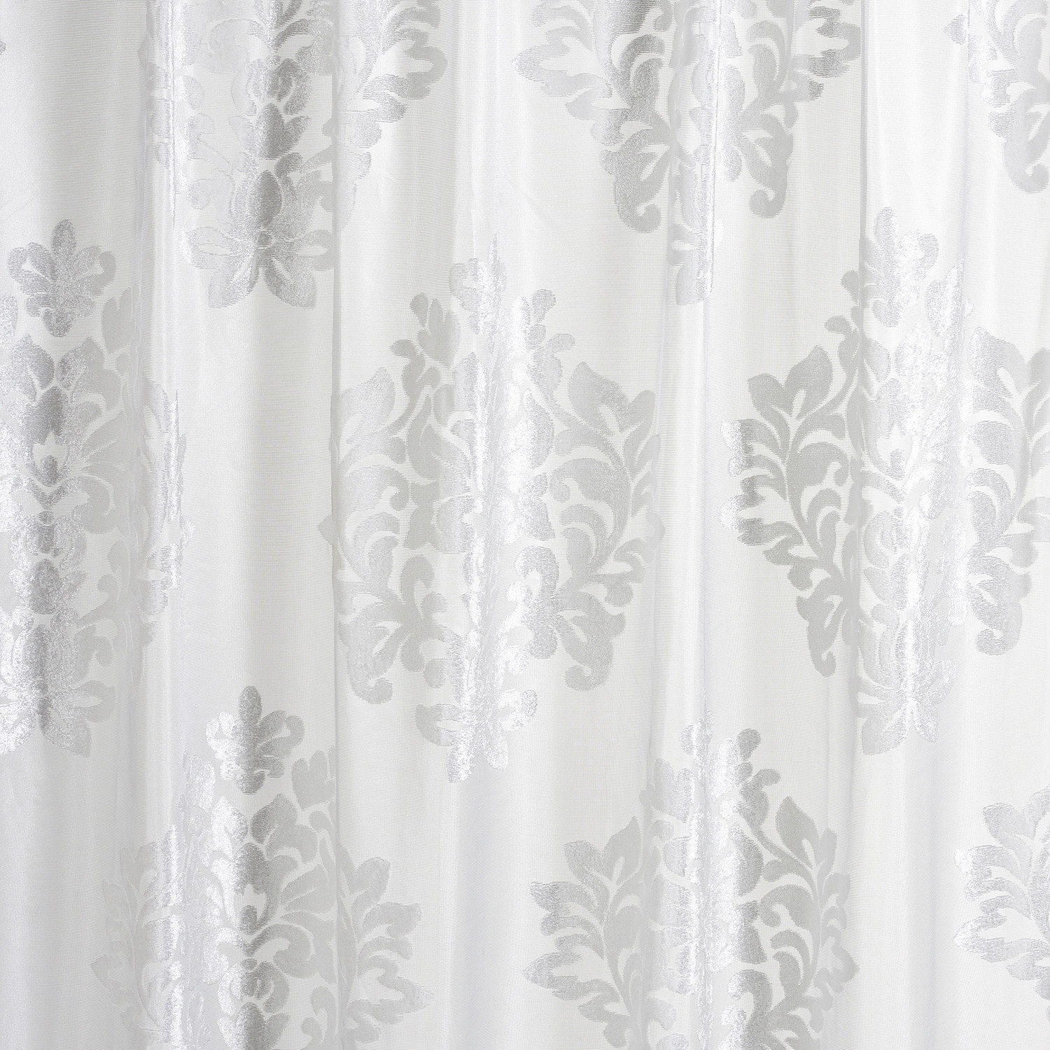 Divante Athelia White Jacquard Voile Curtains 2 Pack Image 2